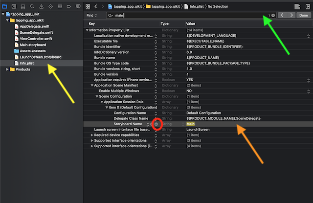 Deleting Main from Info.plist